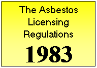 History of Asbestos Law & Regulations 11