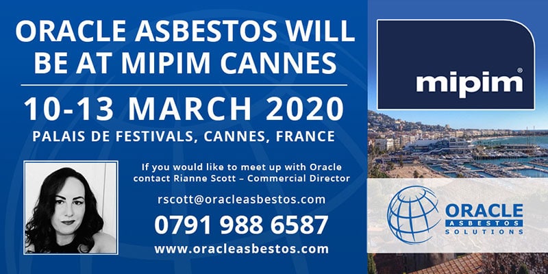 Oracle Asbestos Attending MIPIM 2020 2
