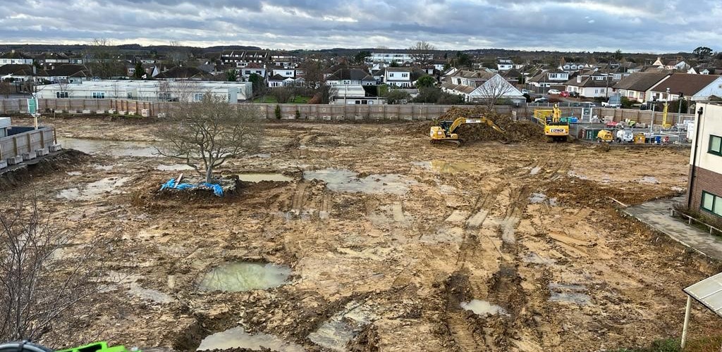 Photo of potential asbestos contaminated land